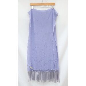Echo lavender lilac pashmina scarf pastel purple floral textured NWOT spring